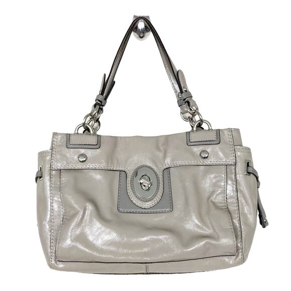 Coach Peyton Patent Leather Carryall Bag 9756M - Picture 1 of 11